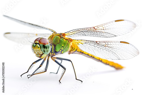 Mystic portrait of Dragonfly, beside view, full body shot, Close-up View, 