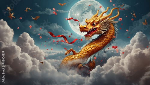 dragon in the sky