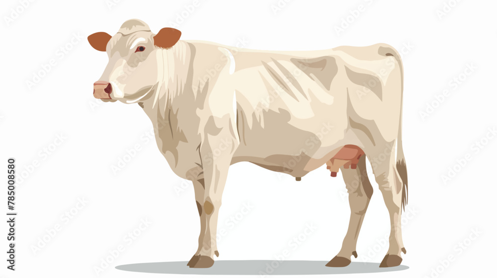 Cow Qurbani Concept ritual animal to sacrifice Vector