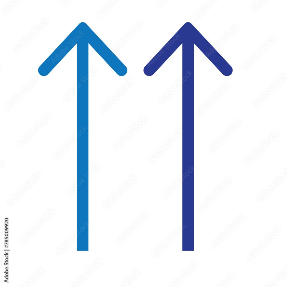 Simple vector logo blue arrow going up PNG on a transparent background Simple vector logo blue arrow going up PNG on a transparent background
