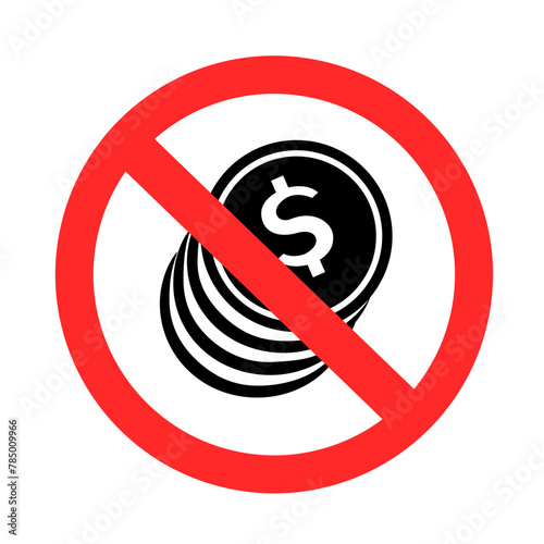 no money currency pay sign symbol icon