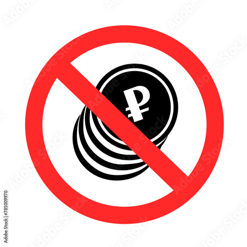 no money ruble currency pay sign symbol icon