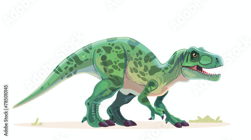 A worried dinosaur in childish style print