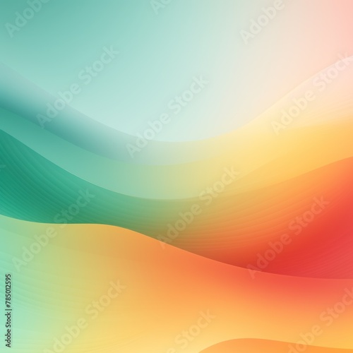 abstract gradient background, orange mint green and rainbow colors, minimalistic