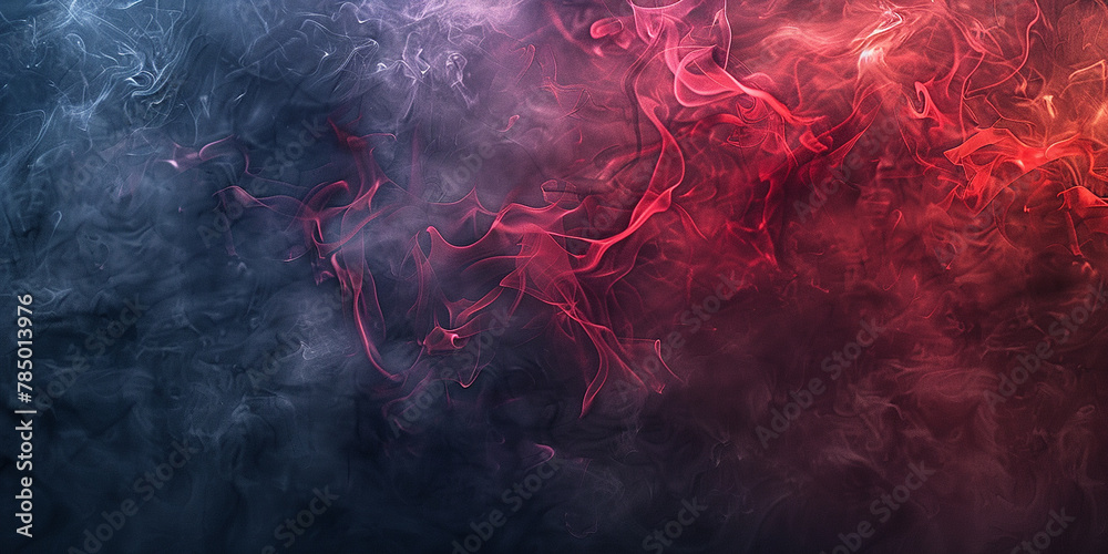Red and black pure smoke background white high quality wallpaper  - obrazy, fototapety, plakaty 