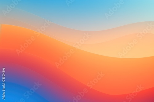 abstract gradient background, orange sky blue and rainbow colors, minimalistic 