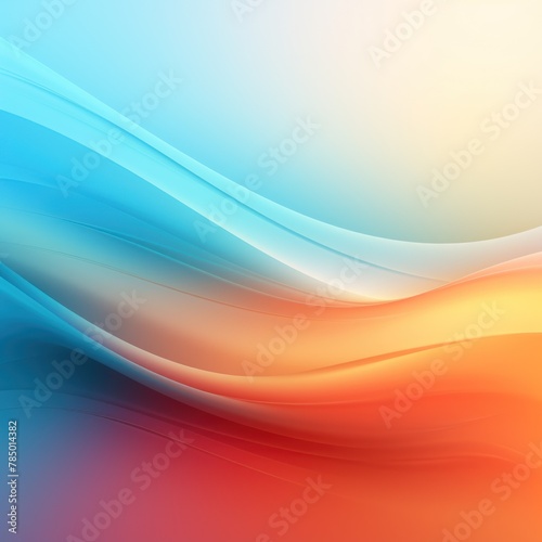 abstract gradient background, orange sky blue and rainbow colors, minimalistic 