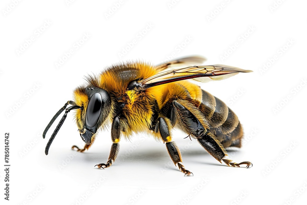Mystic portrait of Robber Bee on flower essence, beside view, full body shot, Close-up View, Mystic portrait of Robber Bee on flower essence, beside view, full body shot, Close-up View,