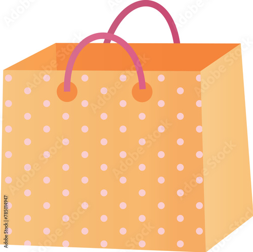 Yellow Dotted Paper Bag © MITstudio