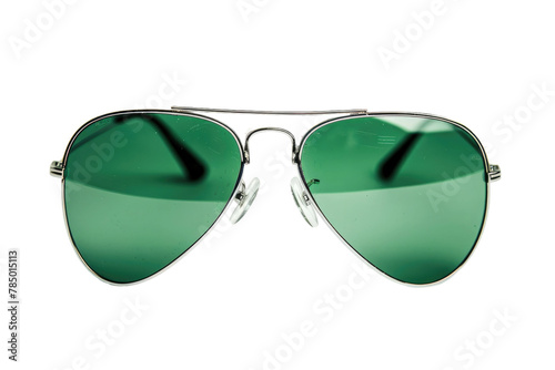 A Pair of Sunglasses on a White Background