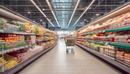 shopping in supermarket