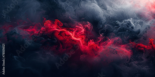 Red and black pure smoke background white high quality wallpaper  photo