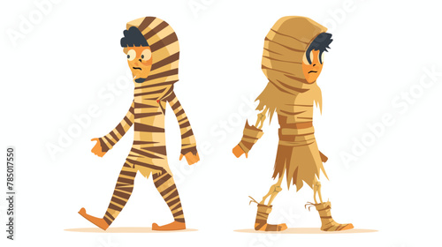 Boy dressed in pharaoh costume for Halloween holiday