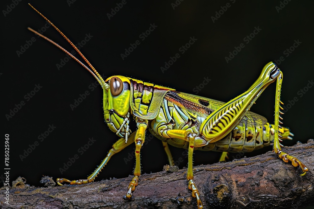 Mystic portrait of Bamboo Locust, Mystic portrait of Bamboo Locust,
