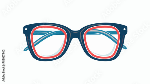 Cute eyeglasses vision optical icon vector illustration © Casa