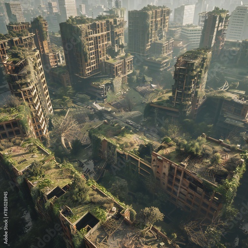 aerial view of city