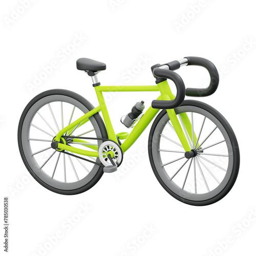 bicycle 3d icon illustration