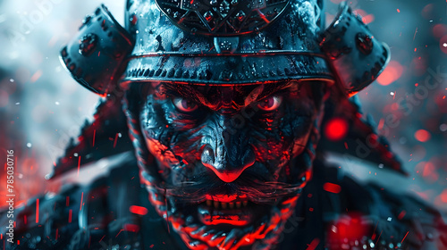 Flesh-Eating Samurai Confronts Demons of the Past Amidst Undead Chaos in Cinematic 3D Render