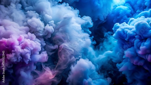 blue purple smoke background