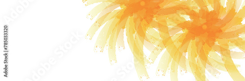 渦巻　黄色　和紙　水彩　背景