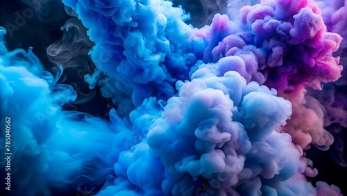  Blue purple smoke background