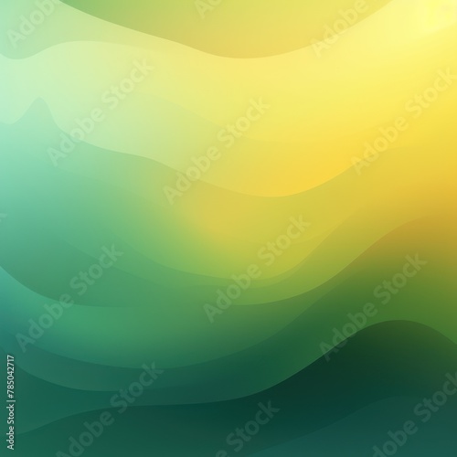 Abstract yellow and green gradient background with blur effect, northern lights. Minimal gradient texture for banner design. Vector illustration