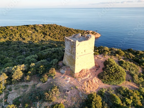 Pinarellu genoese Tower, Zonza, South Corsica photo