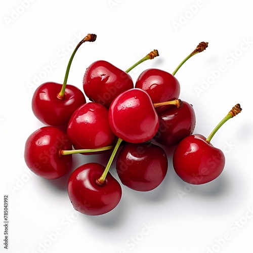 Cherrys on white background, Fresh Cherrys