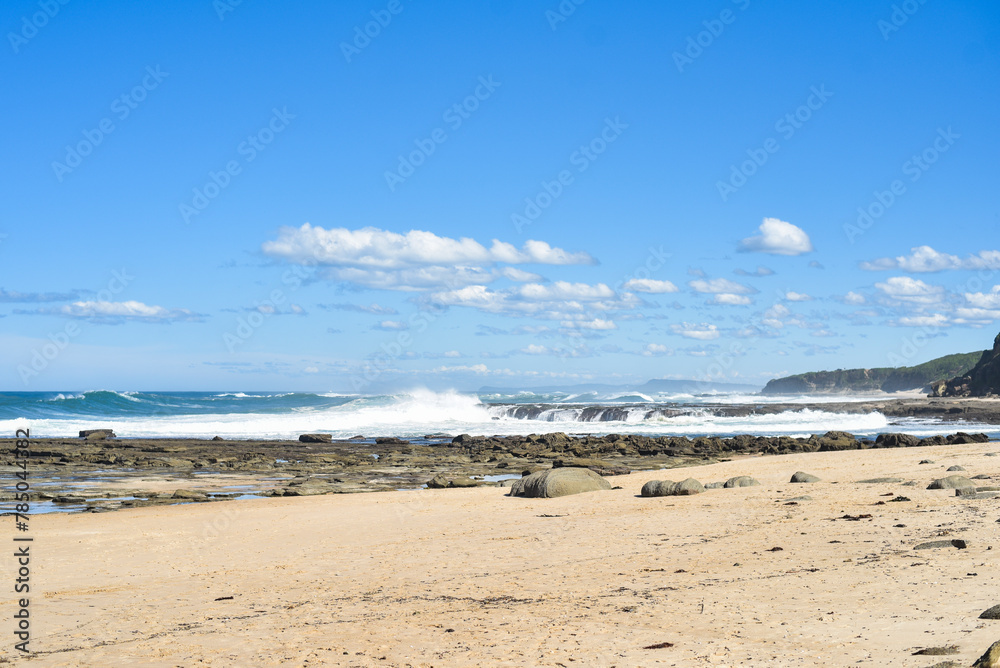 Wild surf at Norah Heads, NSW