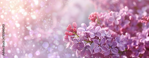 The intoxicating fragrance of lilacs wafting through the Floral natural backgrounds with beauty bokeh Floral summer background Abstract spring air۔