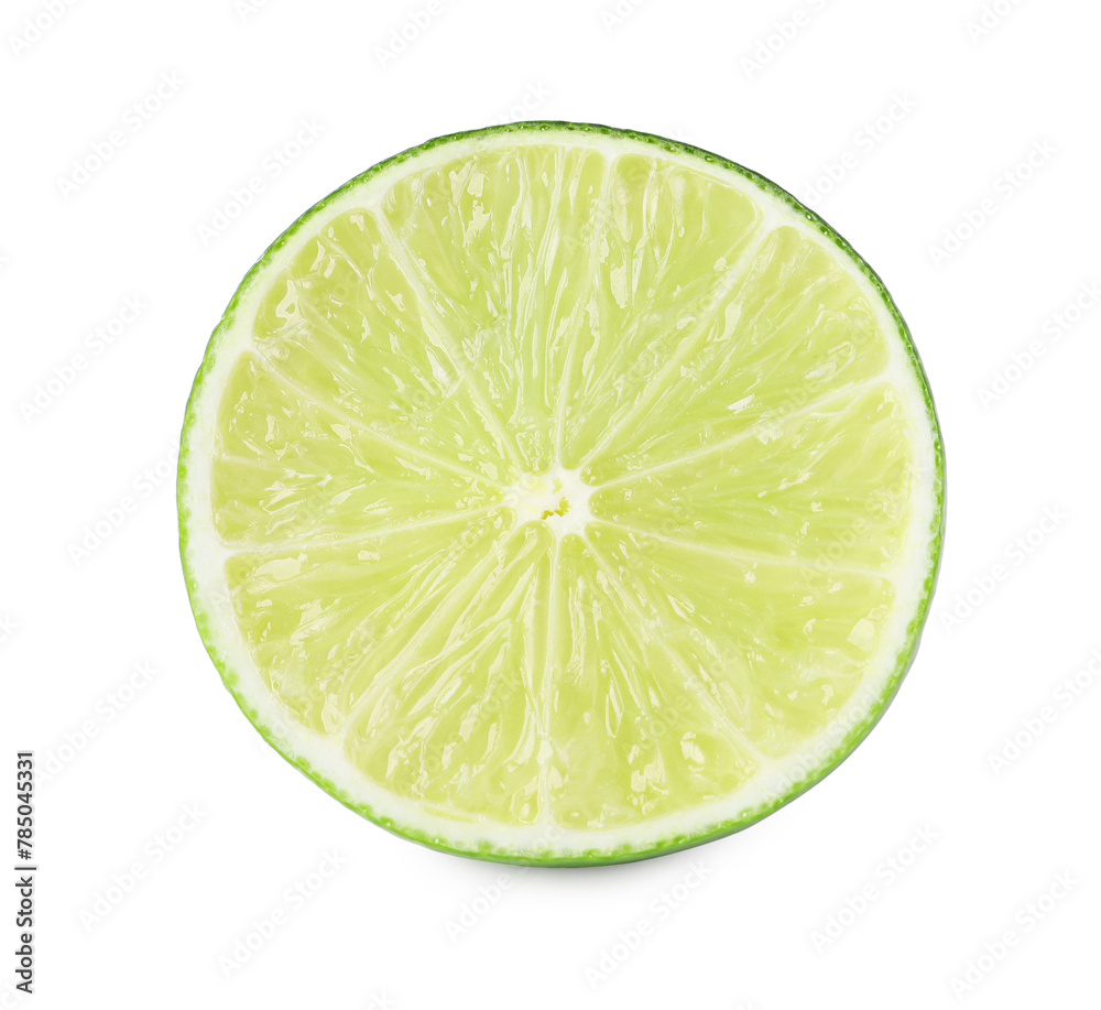 Citrus fruit. Half of fresh lime isolated on white Citrus fruit. Half of fresh lime isolated on white