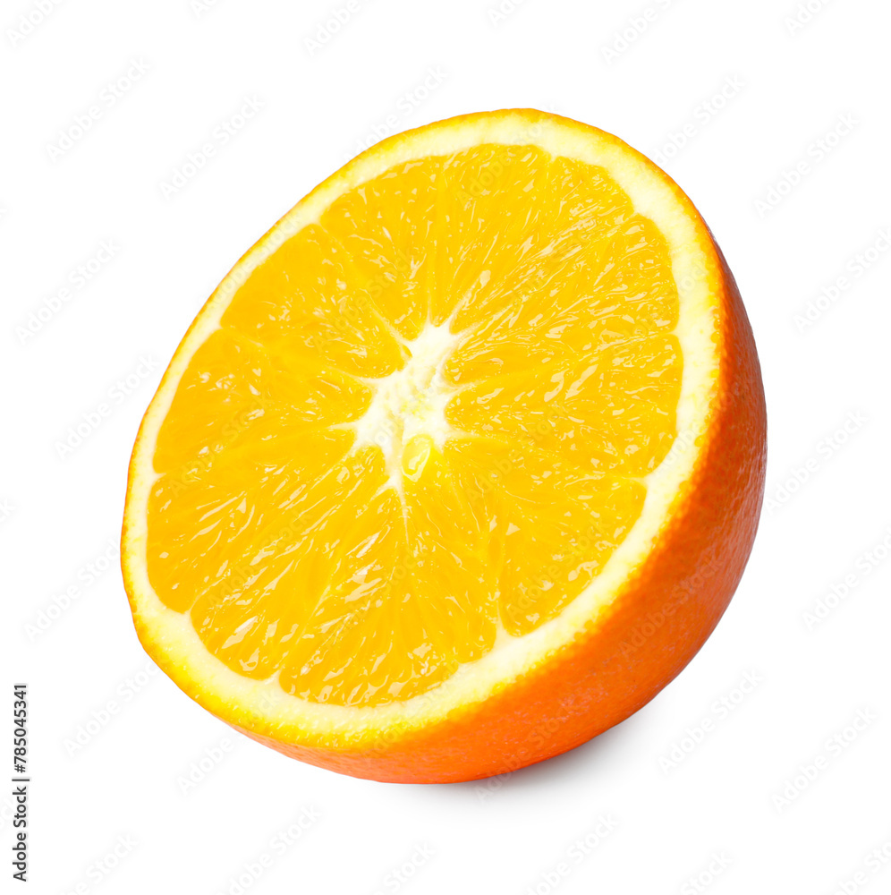 Citrus fruit. Half of fresh orange isolated on white Citrus fruit. Half of fresh orange isolated on white