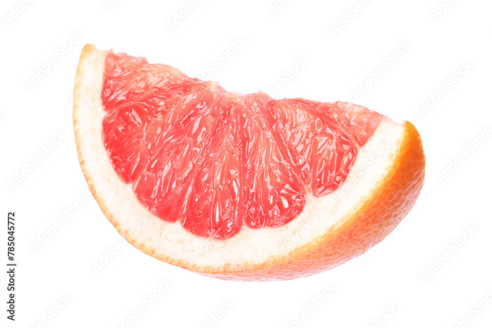 Citrus fruit. Slice of fresh ripe grapefruit isolated on white Citrus fruit. Slice of fresh ripe grapefruit isolated on white