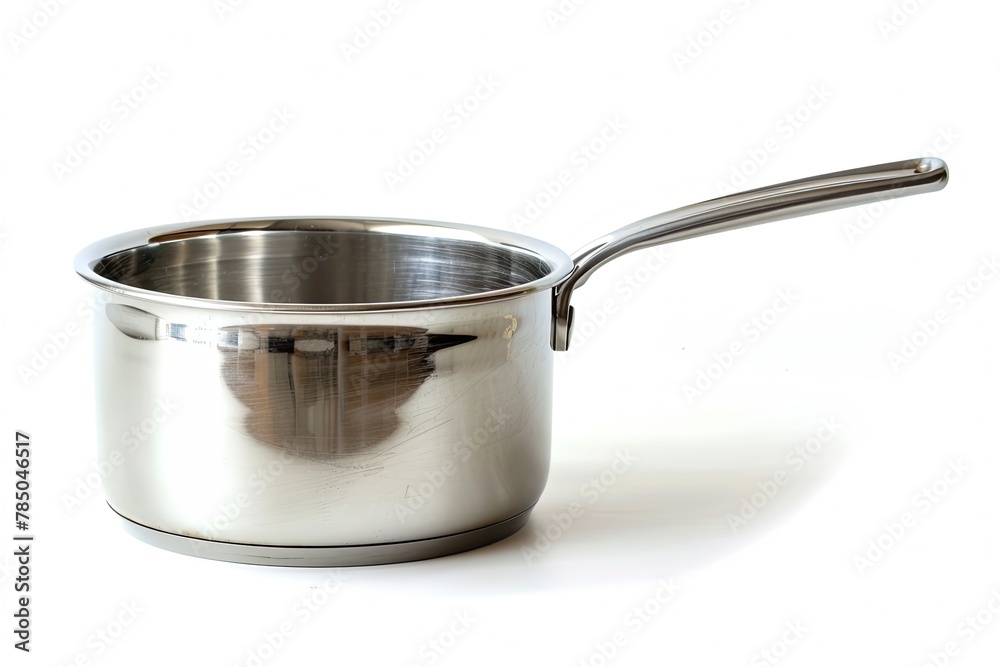 stainless steel pan isolated, A stainless steel saucepan isolated on white stainless steel pan isolated, A stainless steel saucepan isolated on white