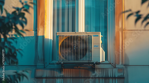Plakat w ramie Air conditioner 
