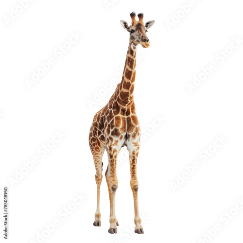Giraffe white background © Shahid