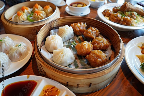 Dimsum mix with hagao shumai sesamballs and more photo