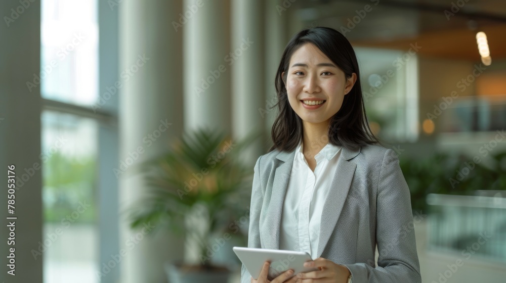 Confident Professional Holding a Tablet Confident Professional Holding a Tablet