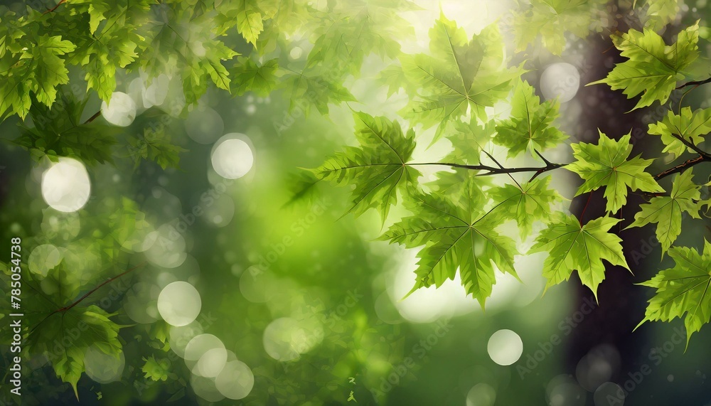 photorealistic,background, full colour maple small leaves