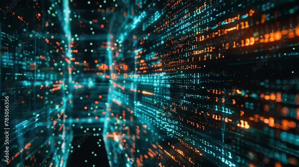 Intricate coding sequences flashing on screens as cybersecurity experts fortify defenses Intricate coding sequences flashing on screens as cybersecurity experts fortify defenses