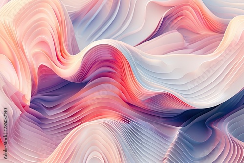  Soft wavy shapes Trendy modern abstract background
