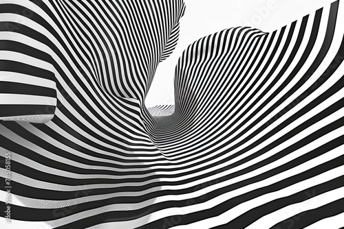 The geometric background by stripes Black and white modern pattern with optical illusion (131) .jpeg, The geometric background by stripes Black and white modern pattern with optical illusion