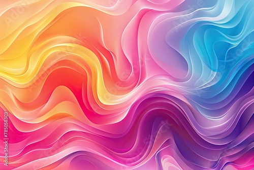 Vector abstract colorful rainbow soft gradient background Abstract fluid texture