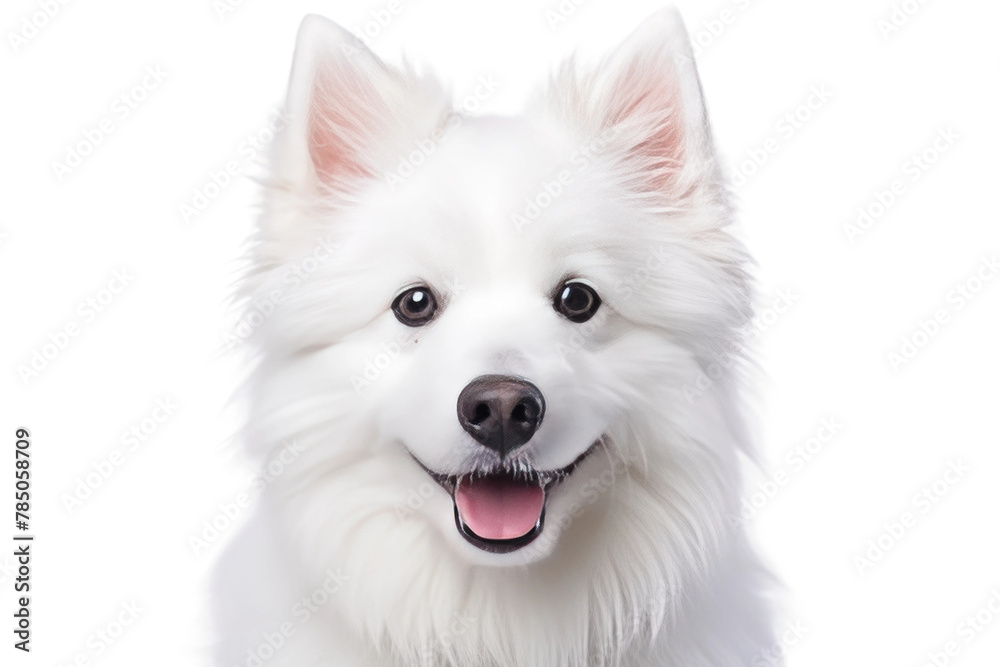 Soulful Gaze: Close-Up Portrait of Majestic Dog on a White Canvas. On White or PNG Transparent Background. Soulful Gaze: Close-Up Portrait of Majestic Dog on a White Canvas. On White or PNG Transparent Background.
