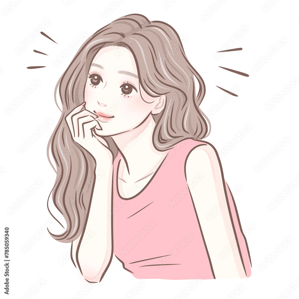 女性・女の子のイラスト素材 女性・女の子のイラスト素材