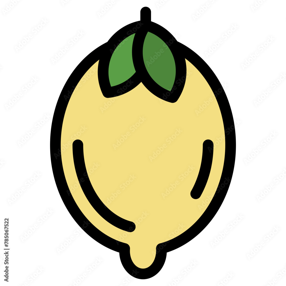 Vector Icon lemon, Food, fruit, fruits, healthy, lemon Vector Icon lemon, Food, fruit, fruits, healthy, lemon