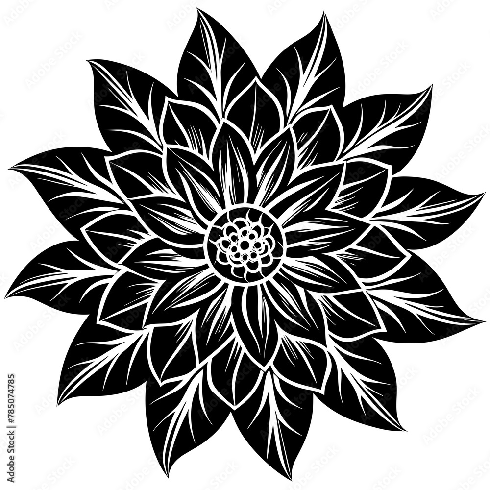 Flower vector illustration.
Flower vector illustration.