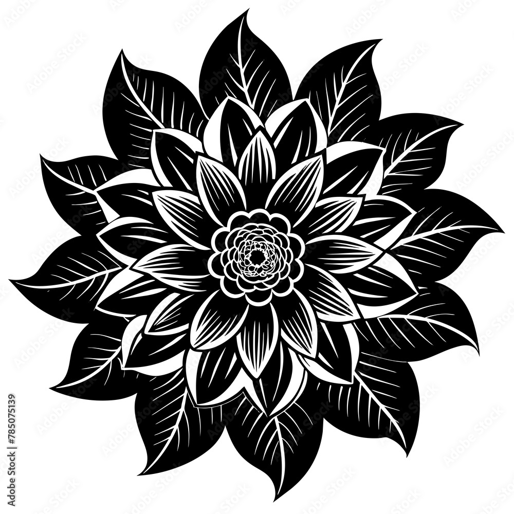 Flower vector illustration.
Flower vector illustration.