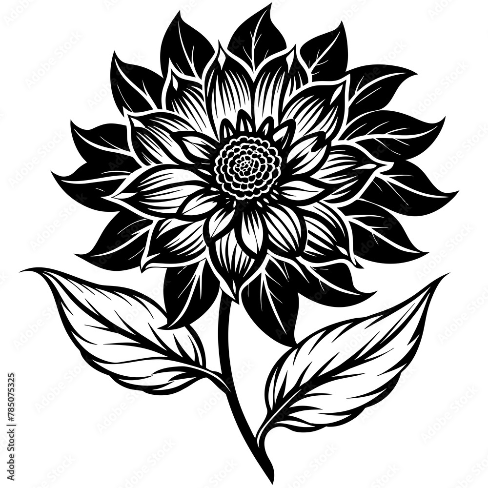 Flower vector illustration.
Flower vector illustration.