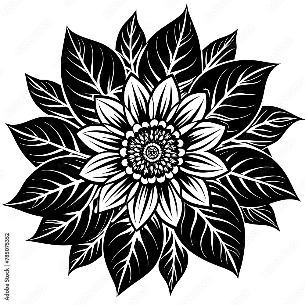 Flower vector illustration.
Flower vector illustration.